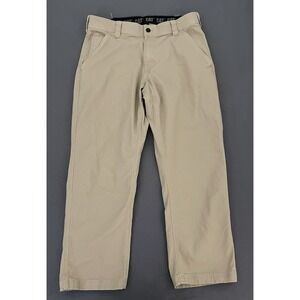 CAT Pants Adult Size 34W 29L Tan Caterpillar Trousers Workwear Casual Pants